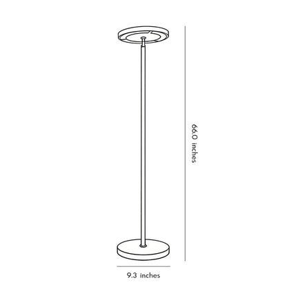 Minimalist Floor Light Black Adjustable Metal Lamp