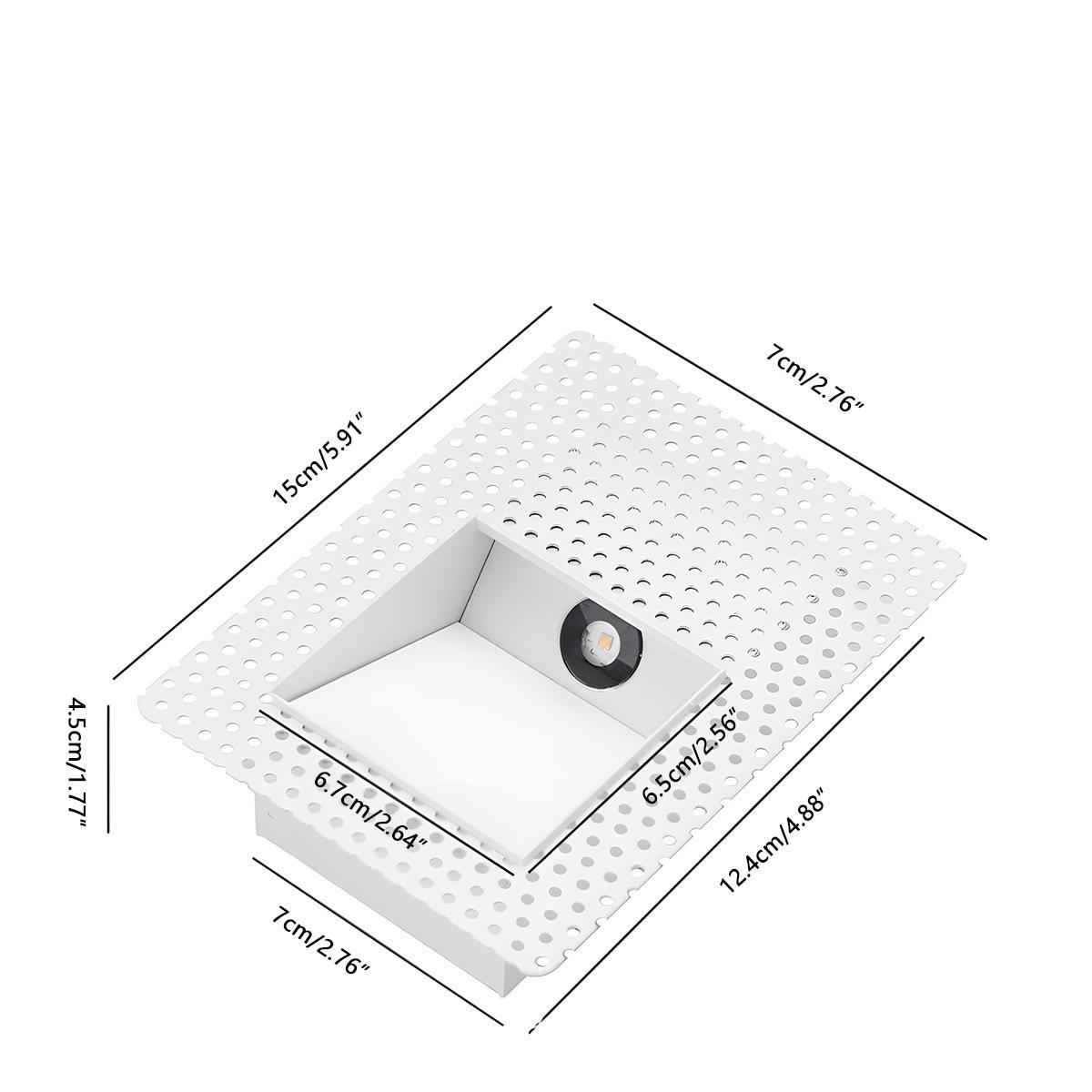 Minimalist Motion Sensor LED Recessed Stairway Lights Step Light