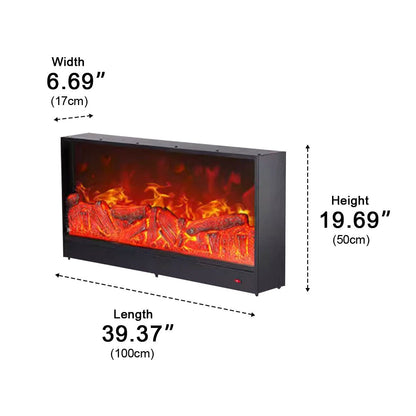 Modern 3D LED Flame Wall Fireplace Light Ambient Lighting