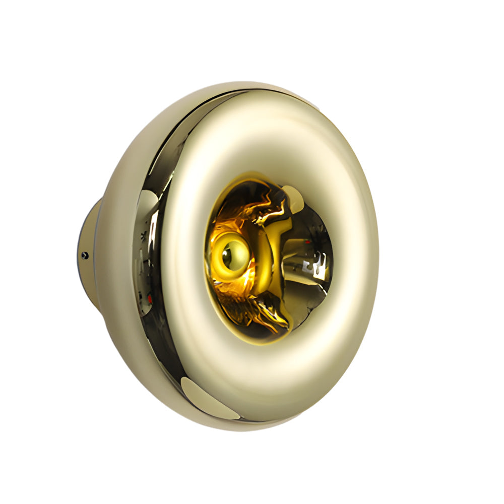 Modern Chrome Wall Sconce Round Lava Luxury Creative Artistic Light