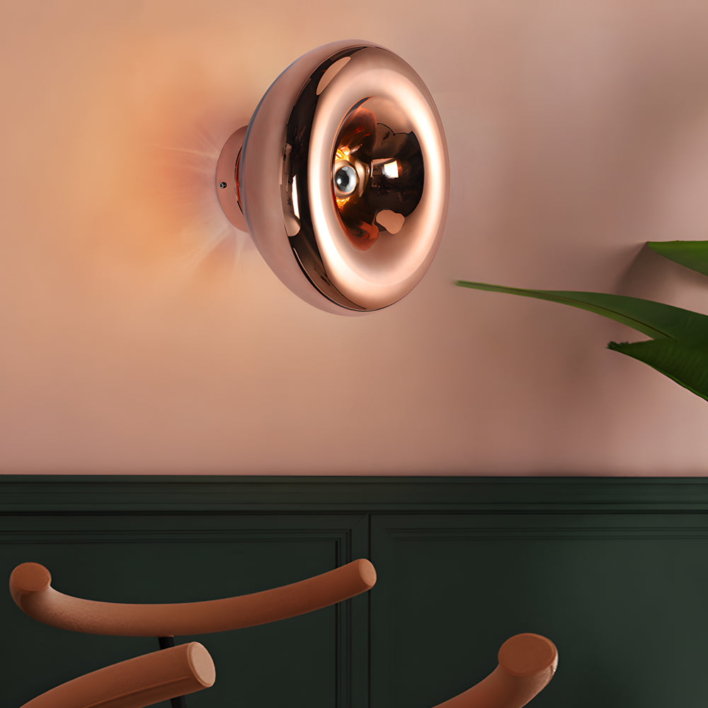 Modern Chrome Wall Sconce Round Lava Luxury Creative Artistic Light