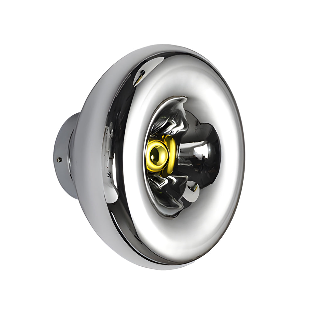 Modern Chrome Wall Sconce Round Lava Luxury Creative Artistic Light