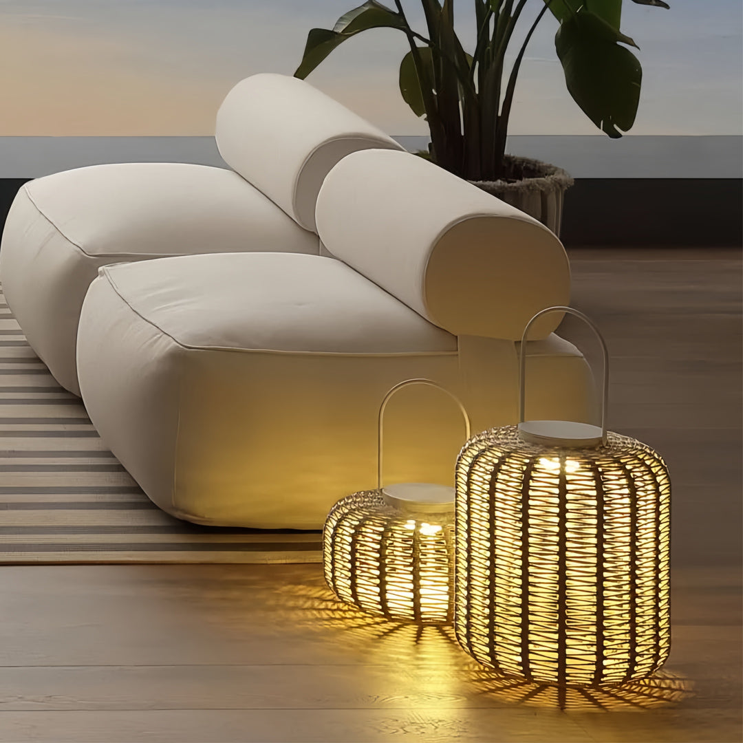 Outdoor LED Lantern Waterproof Woven Minimalist Decorative Lights