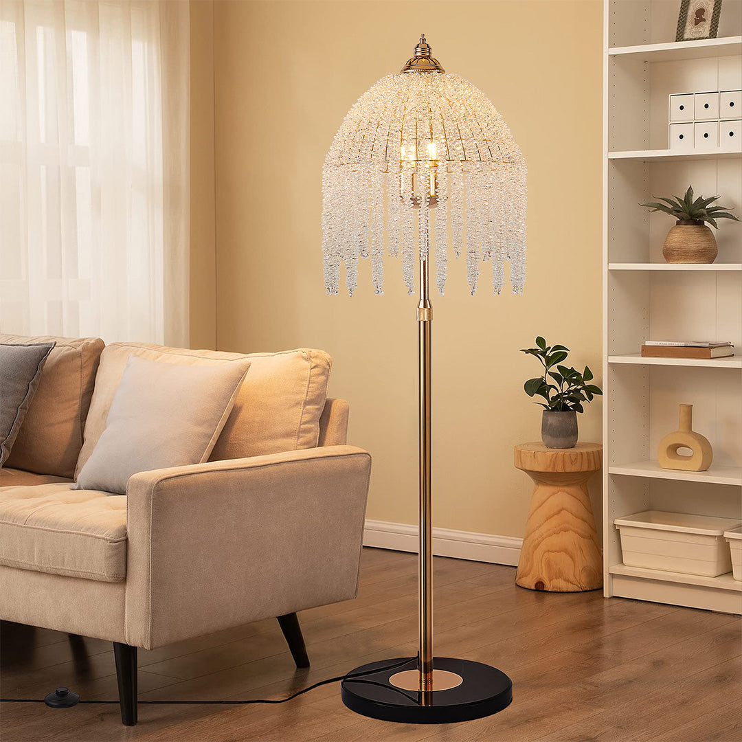 Luxury Crystal LED Floor Lamp