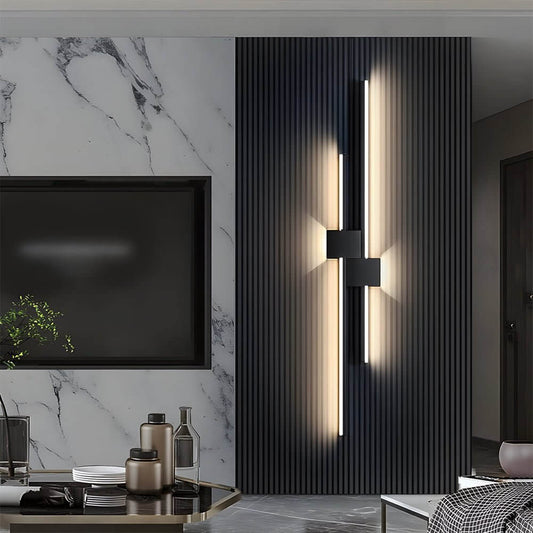 Modern Iron LED Linear Lights Horizontal & Vertical Wall Mounted Light