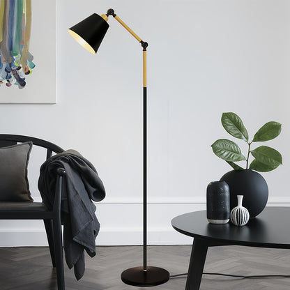 Metallic Floor Lamp Modern Adjustable Standing Lamp