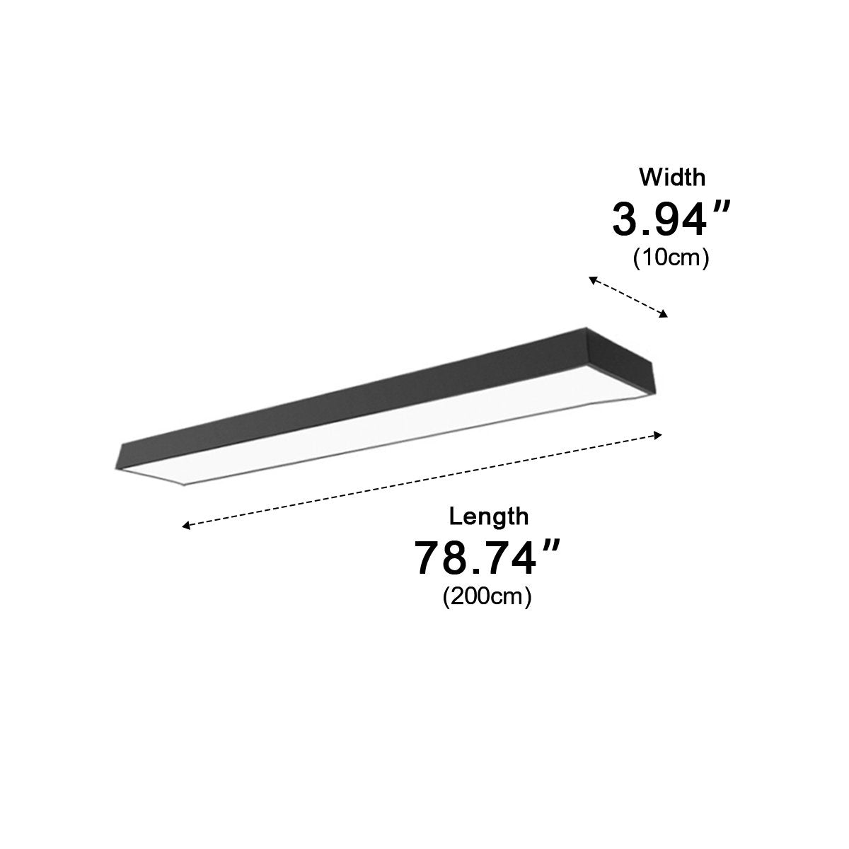 Modern Minimalist Long Strip Office Pendant Lights