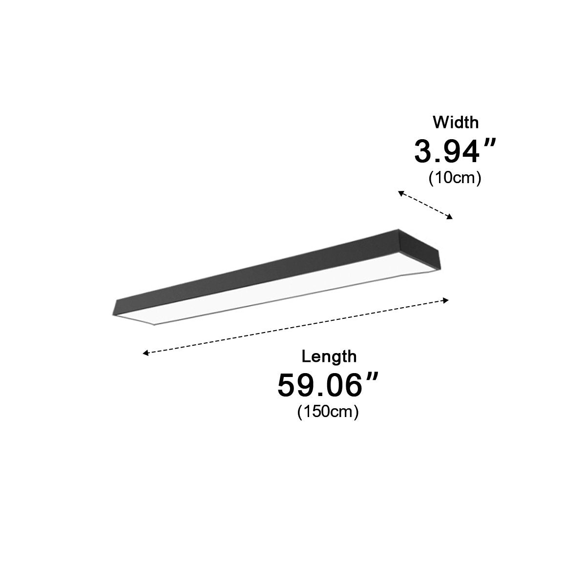 Modern Minimalist Long Strip Office Pendant Lights