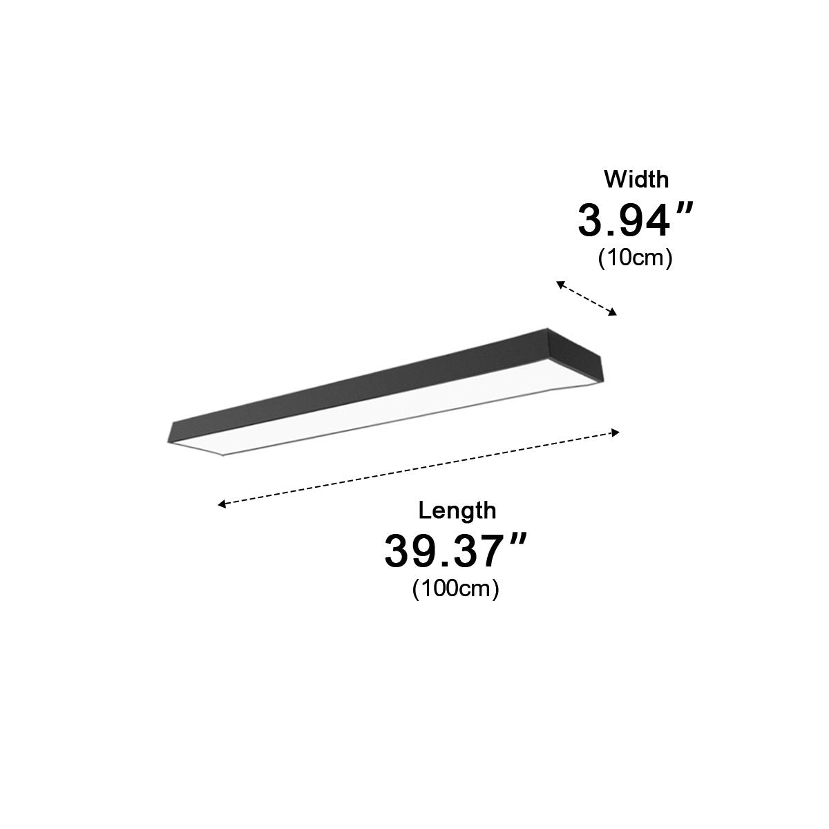 Modern Minimalist Long Strip Office Pendant Lights