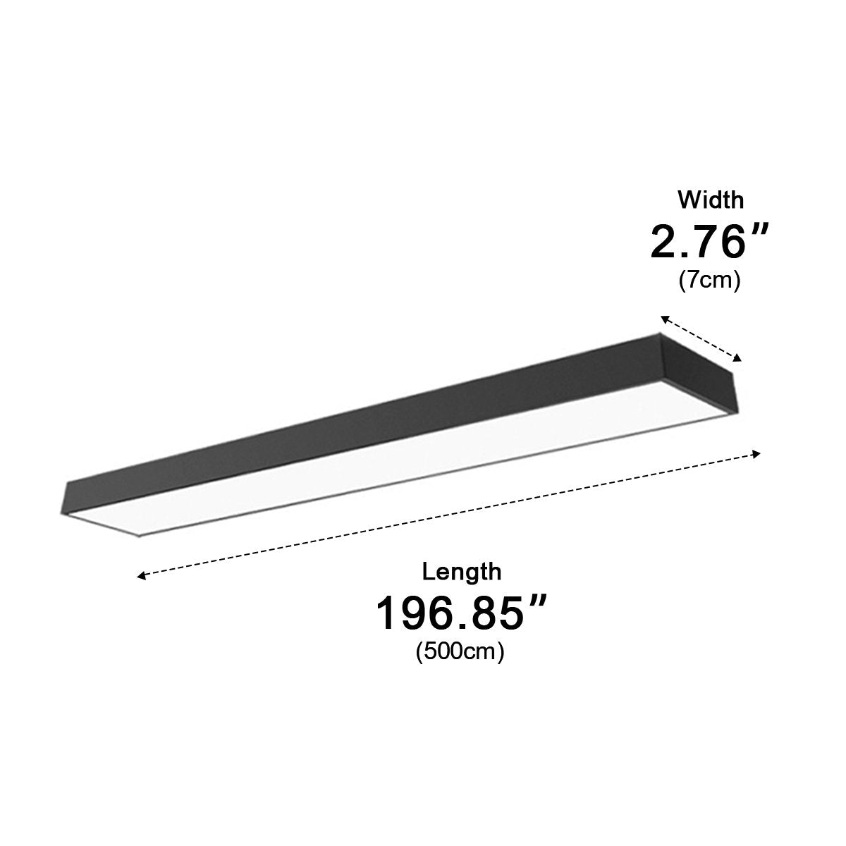 Modern Minimalist Long Strip Office Pendant Lights