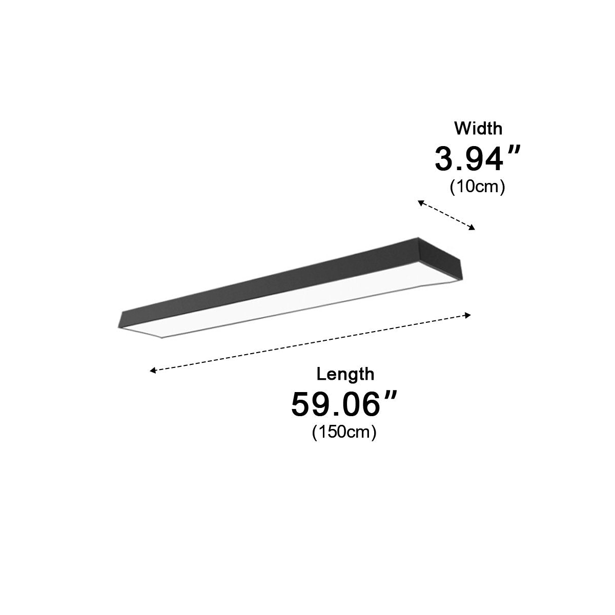 Modern Minimalist Long Strip Office Pendant Lights