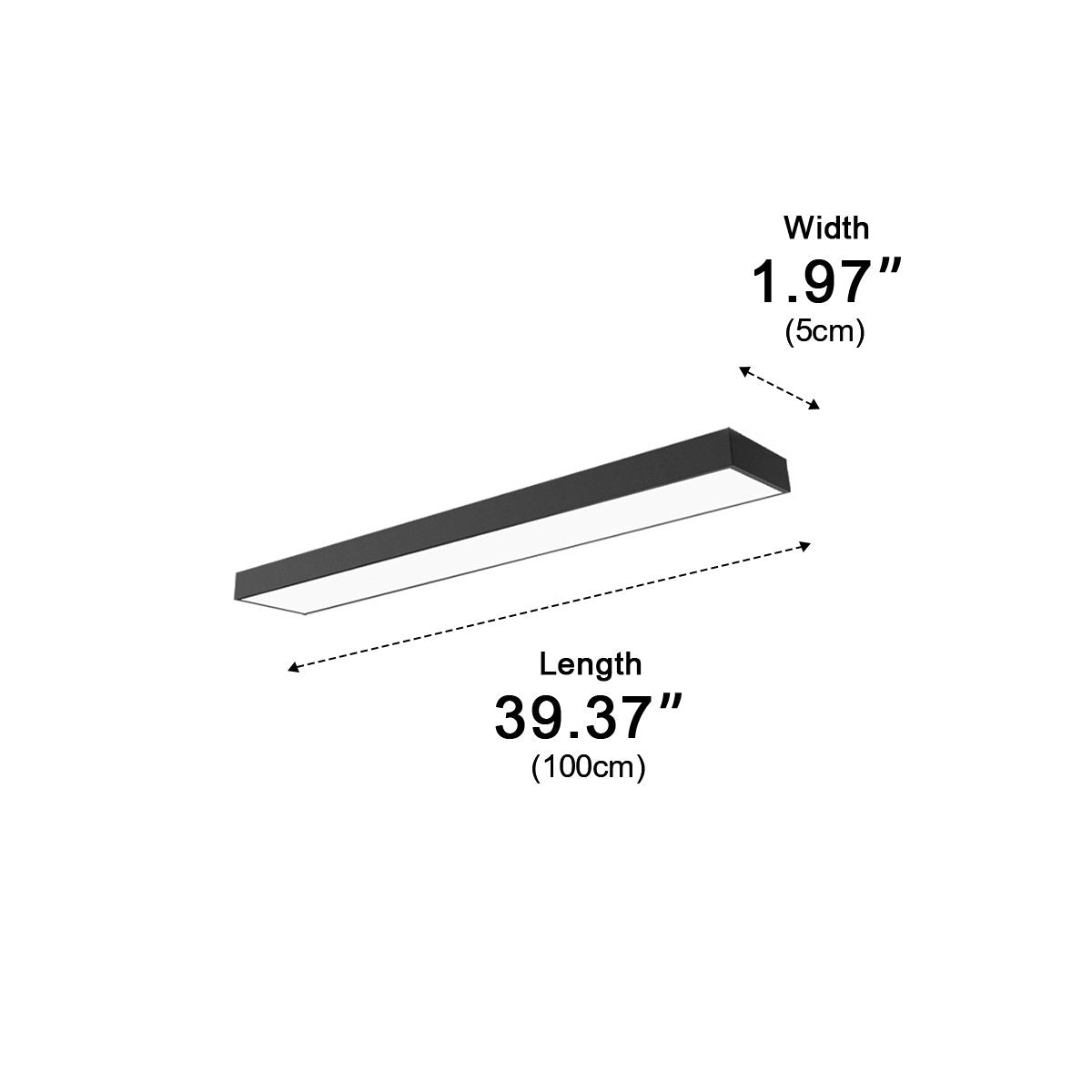 Modern Minimalist Long Strip Office Pendant Lights