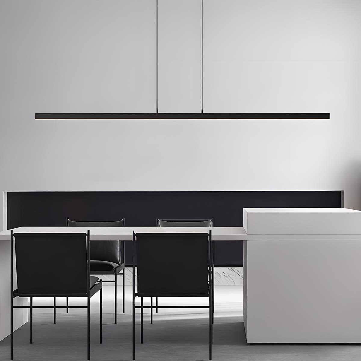 Modern Minimalist Long Strip Light Pendant Lights  up and down adjustable