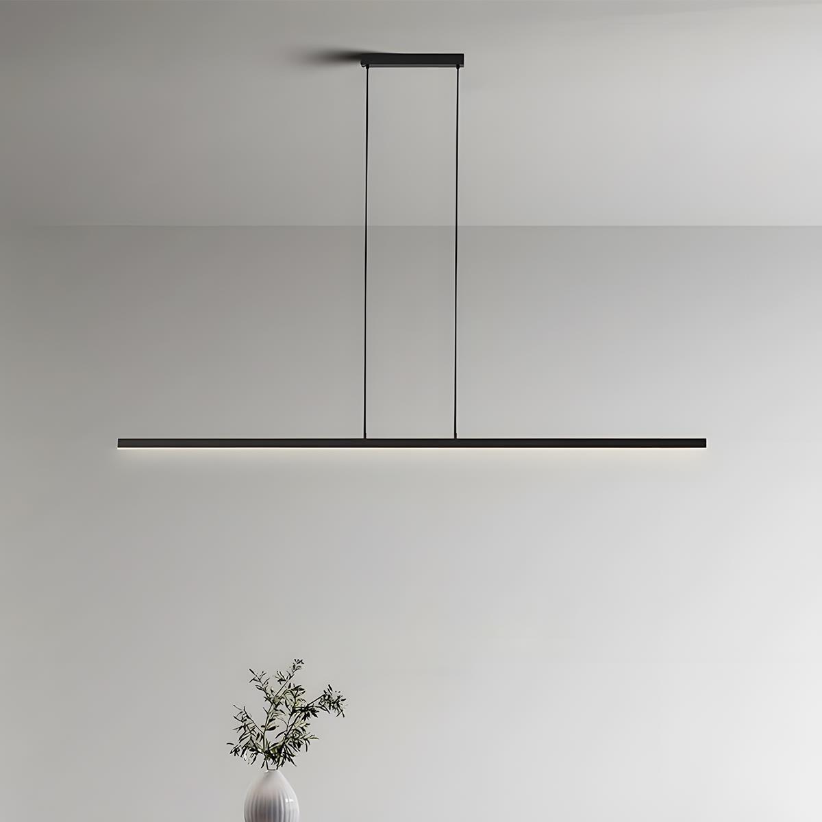 Modern Minimalist Long Strip Light Pendant Lights  up and down adjustable