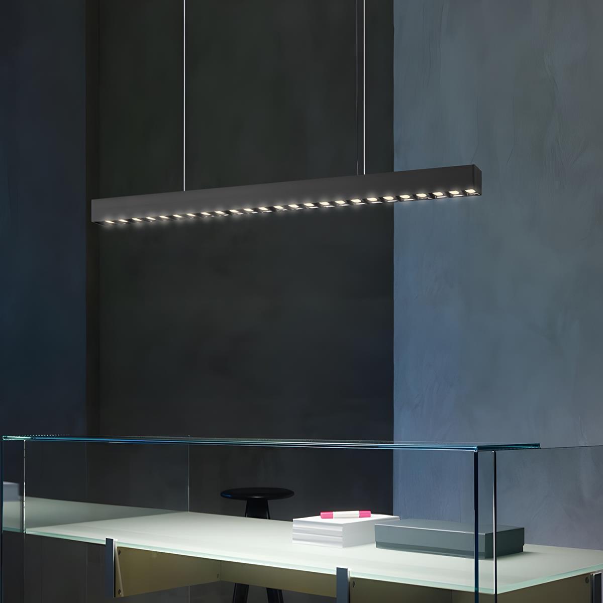 Modern Minimalist Up and Down 2 Way Office Grille LED Long Strip Light