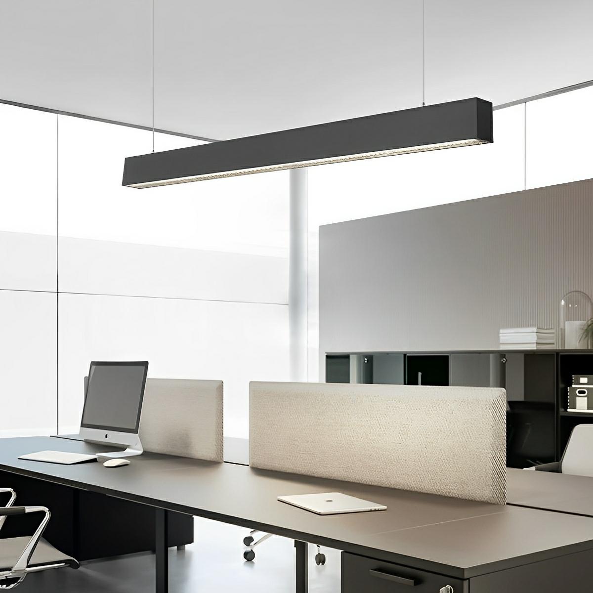 Modern Minimalist Up&Down Linear LED Strip Office Ceiling Pendant Lights