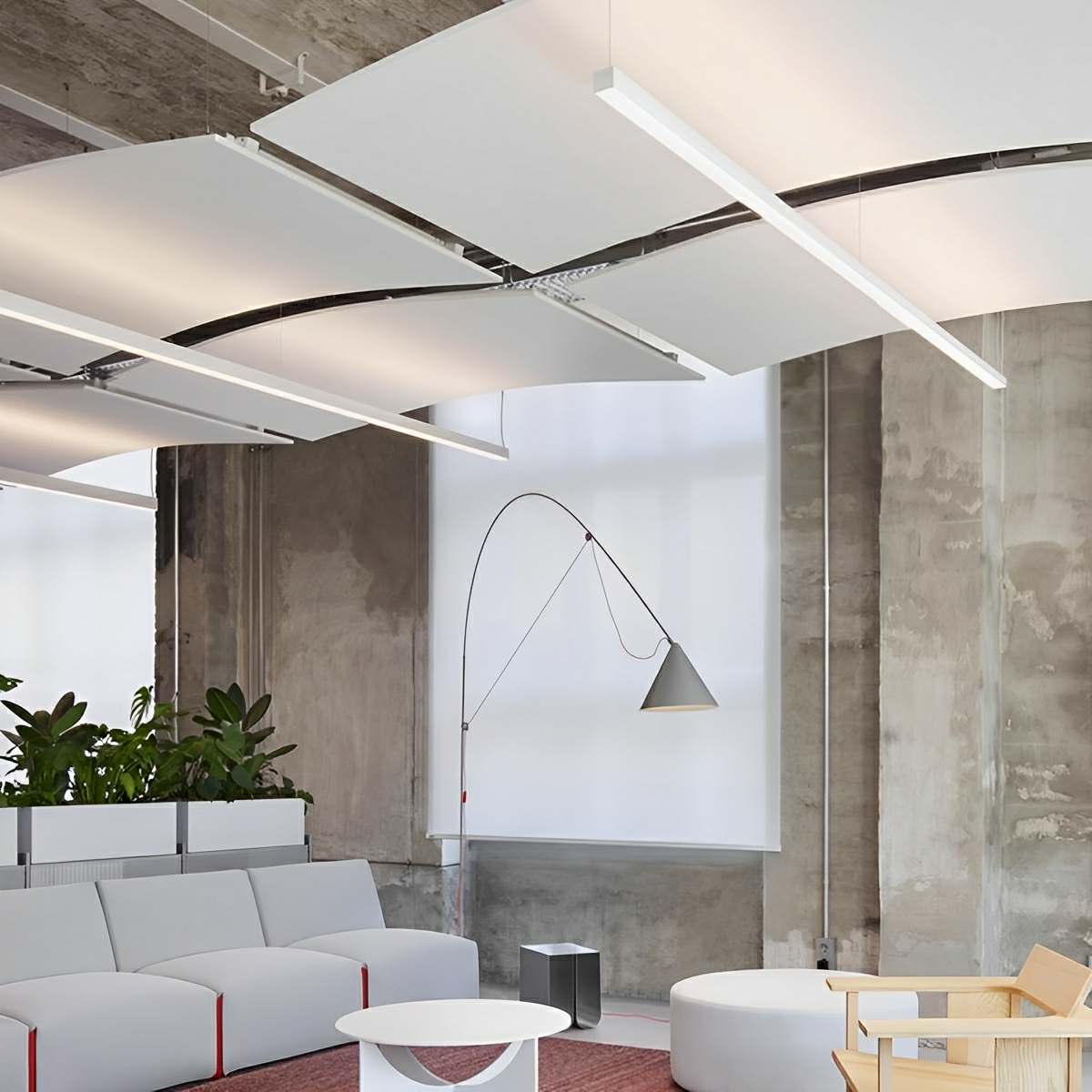 Modern Minimalist Up&Down Linear LED Strip Office Ceiling Pendant Lights