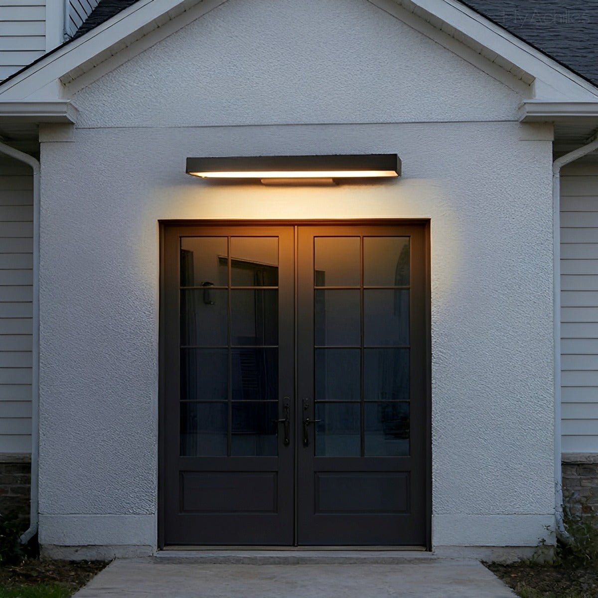 Dimmable Modern Minimalist Waterproof Black Porch Outdoor Wall Light