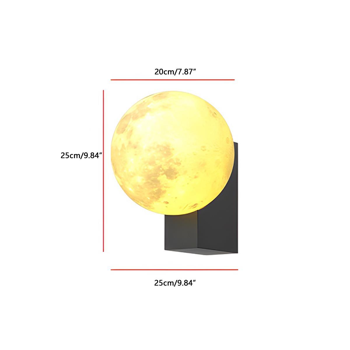 Modern Moon Waterproof Outdoor Porch LED Exterior Wall Lights