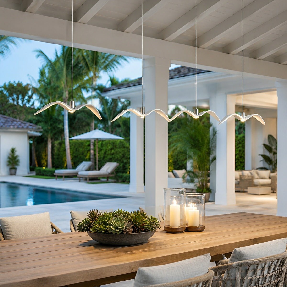 Modern Outdoor Waterproof Seagull Bird LED Ceiling Pendant Lights