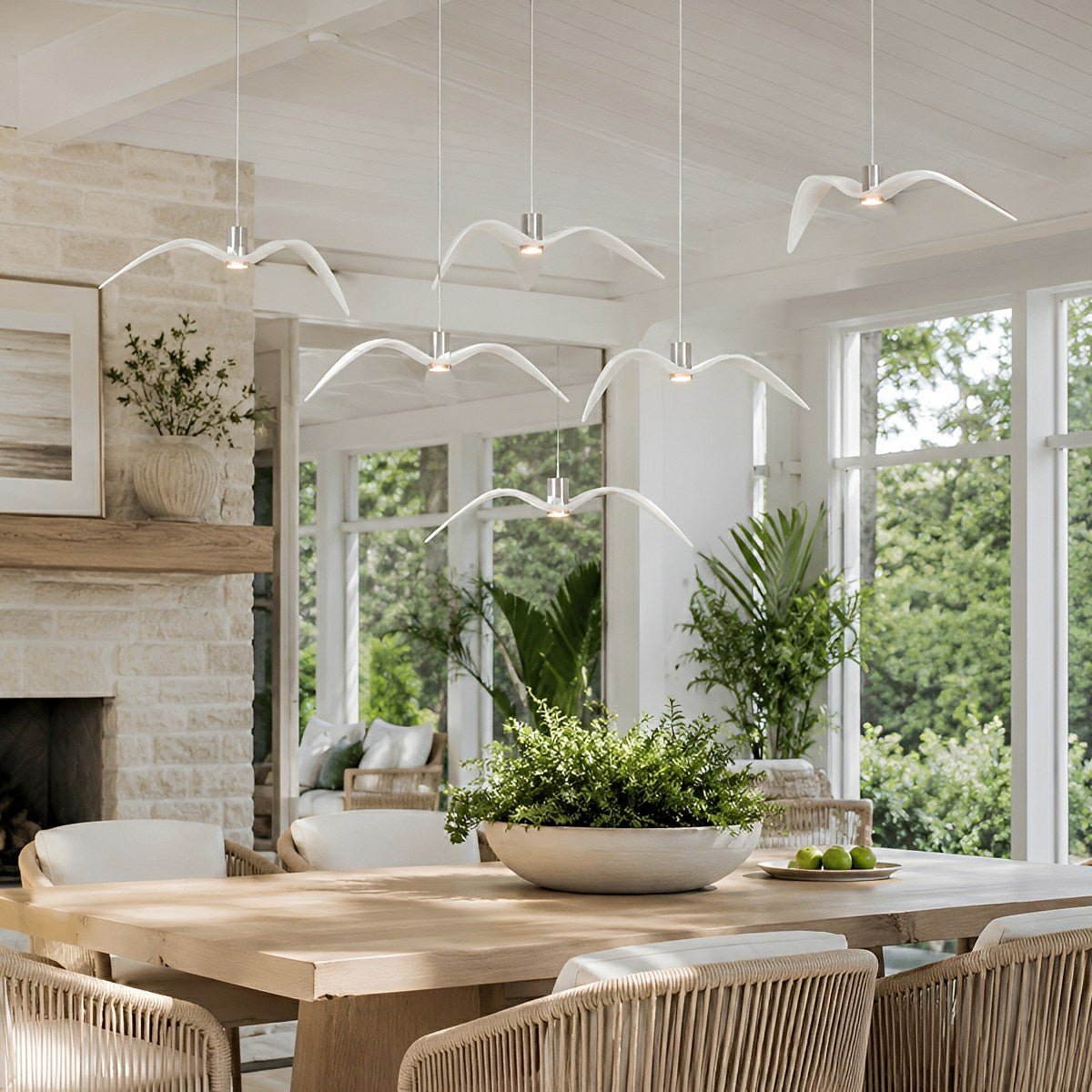 Modern Outdoor Waterproof Seagull Bird LED Ceiling Pendant Lights