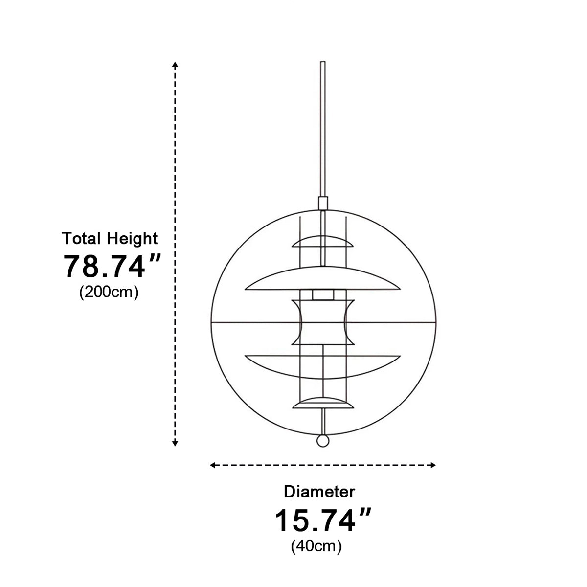 Dimmable Modern Planet Globe Bar LED Pendant Lights
