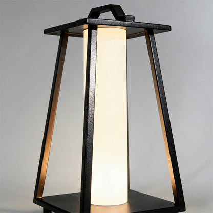 Modern Portable Outdoor Lantern Waterproof LED Black Modern Light