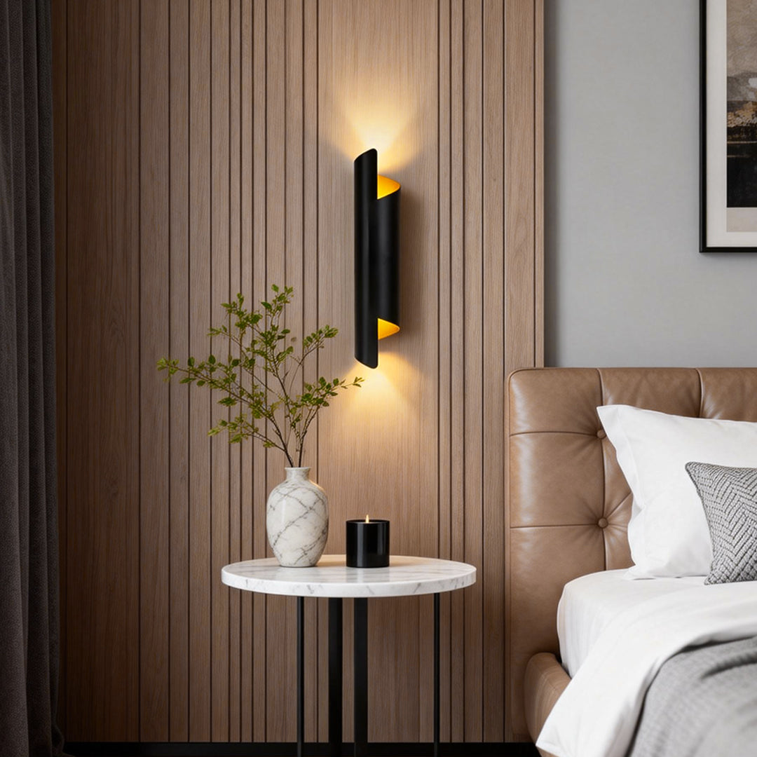 Scroll Wall Sconce Modern Minimalist Metal LED Light