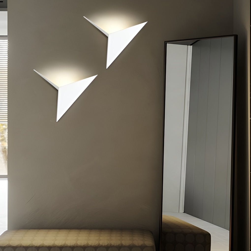 Modern Triangle Wall Sconce Creative Geometric Shape LED Light