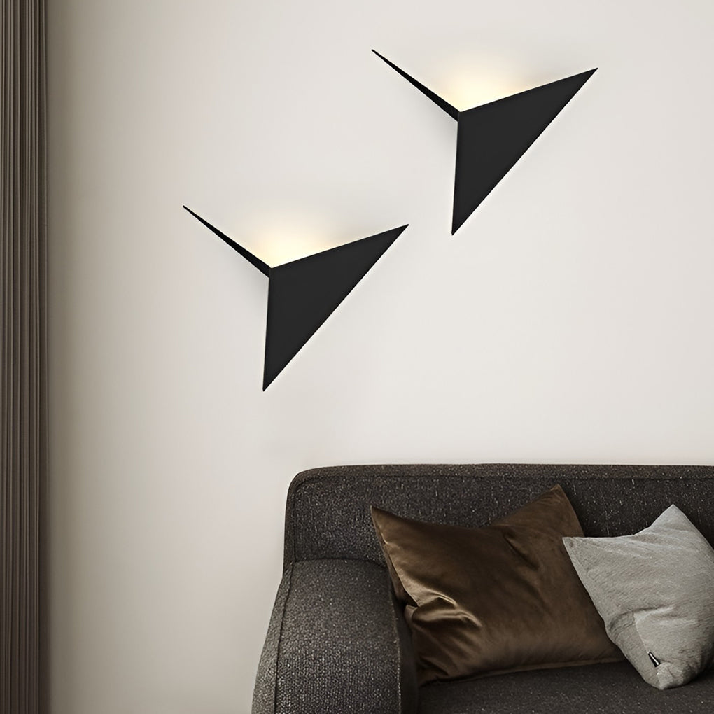 Modern Triangle Wall Sconce Creative Geometric Shape LED Light
