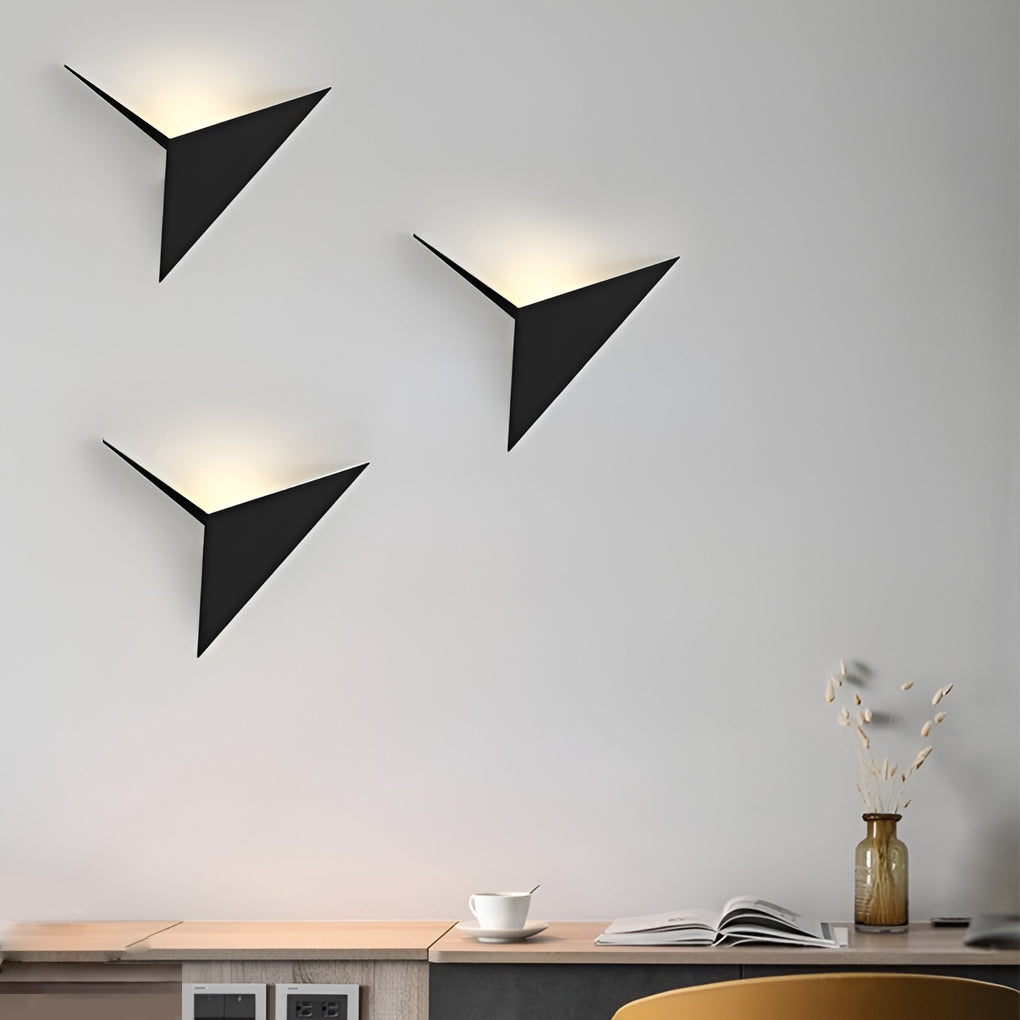 Modern Triangle Wall Sconce Creative Geometric Shape LED Light