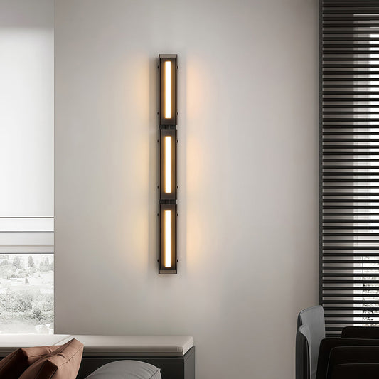 Wall Light Decorations Minimalist Modular Black Vertical Linear Lamp