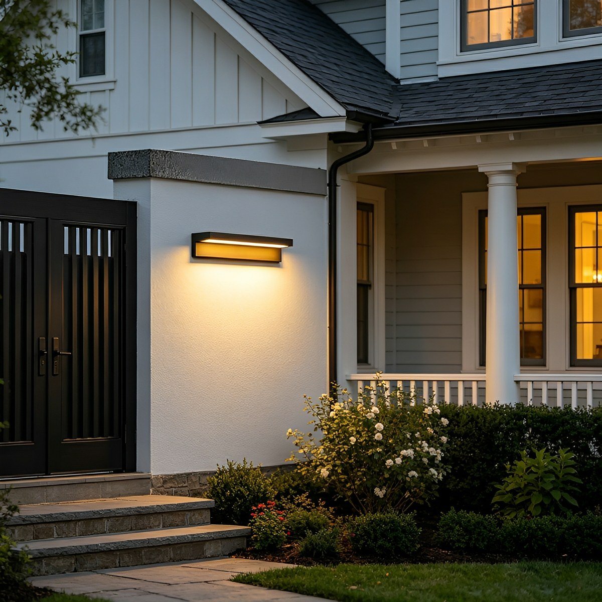Modern Waterproof LED Long Strip Outdoor Porch Light