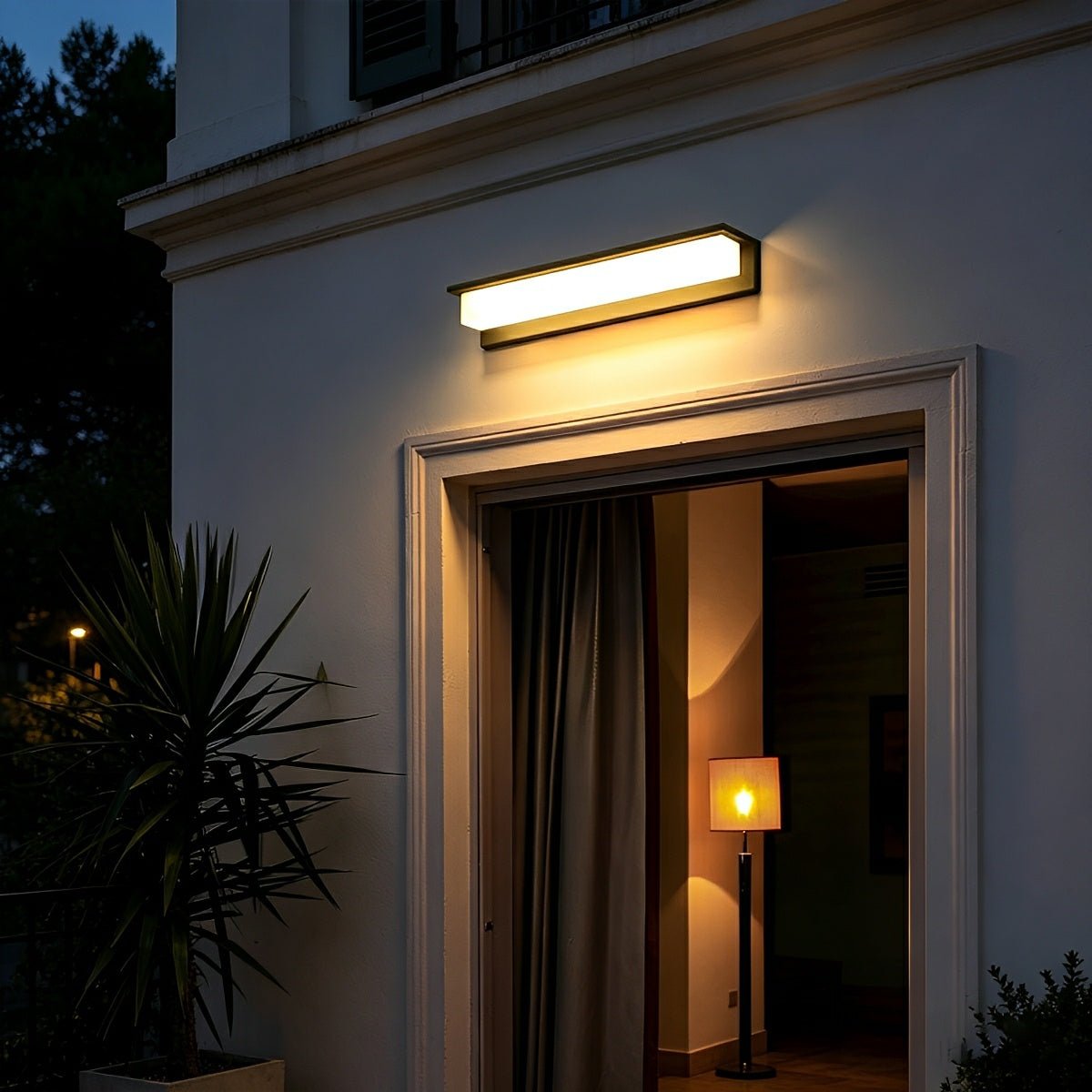 Modern Waterproof LED Long Strip Outdoor Porch Light