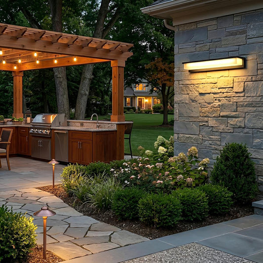 Modern Waterproof LED Long Strip Outdoor Porch Light