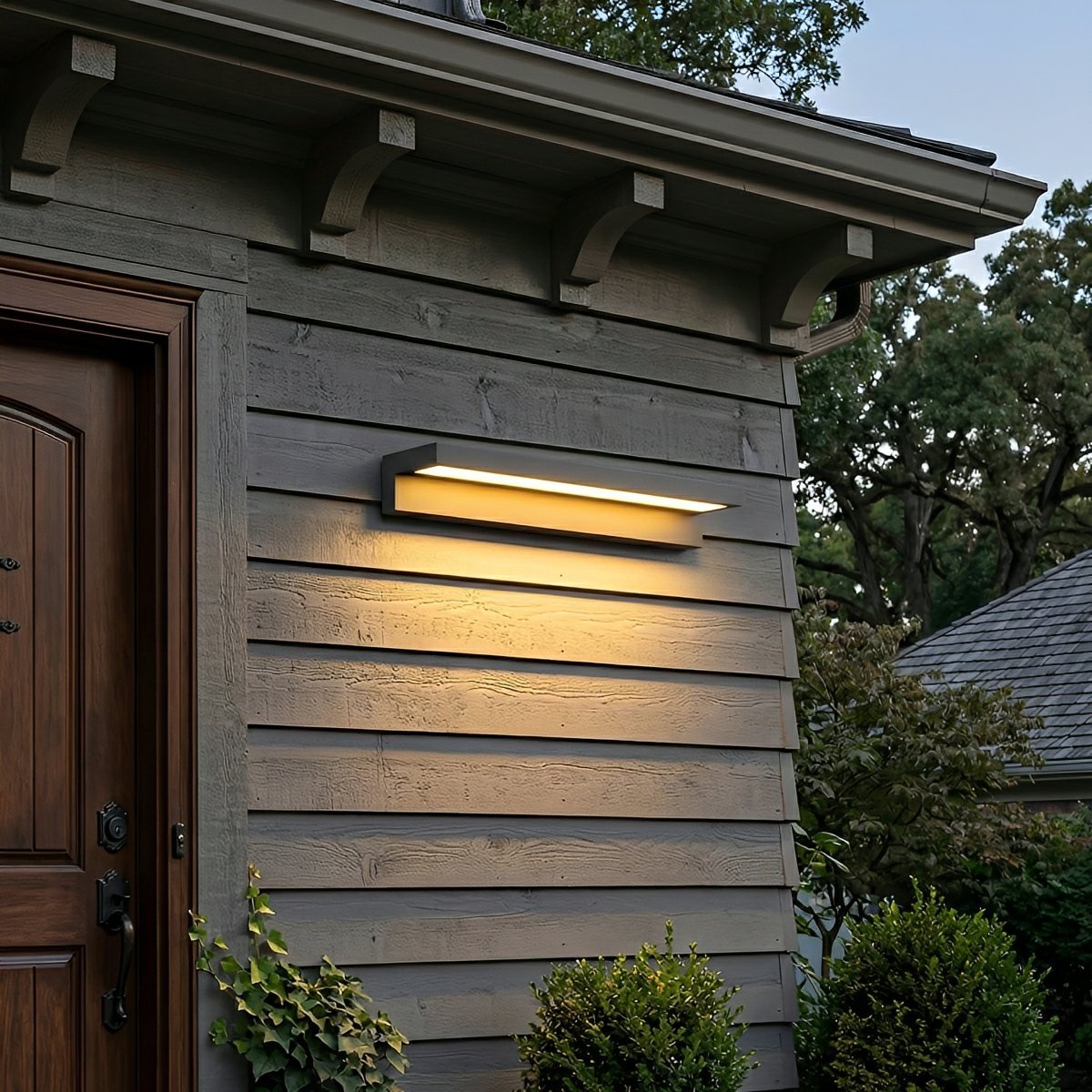 Modern Waterproof LED Long Strip Outdoor Porch Light