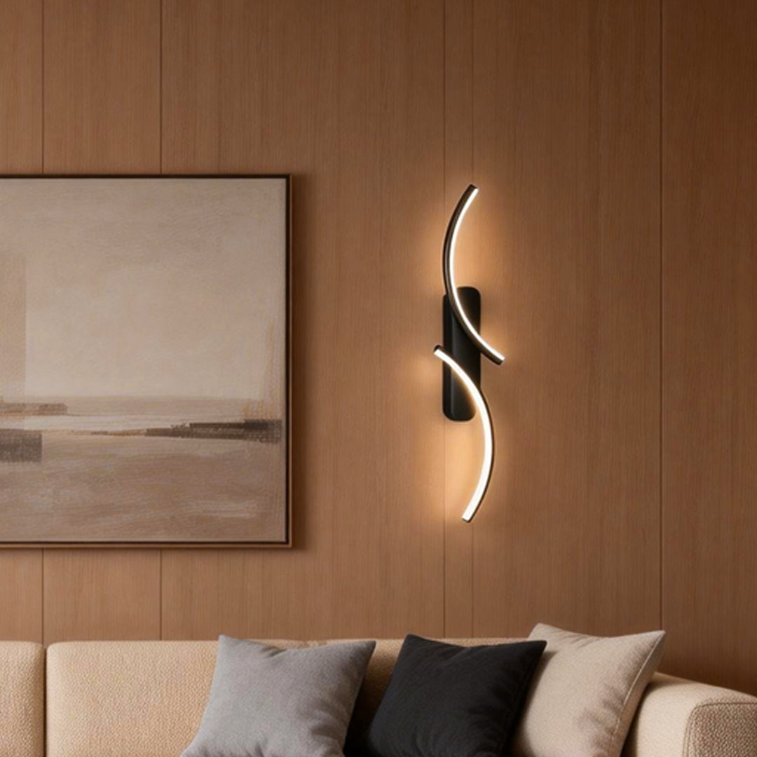 Modern Wave Wall Sconce Creative S-Shaped LED Light