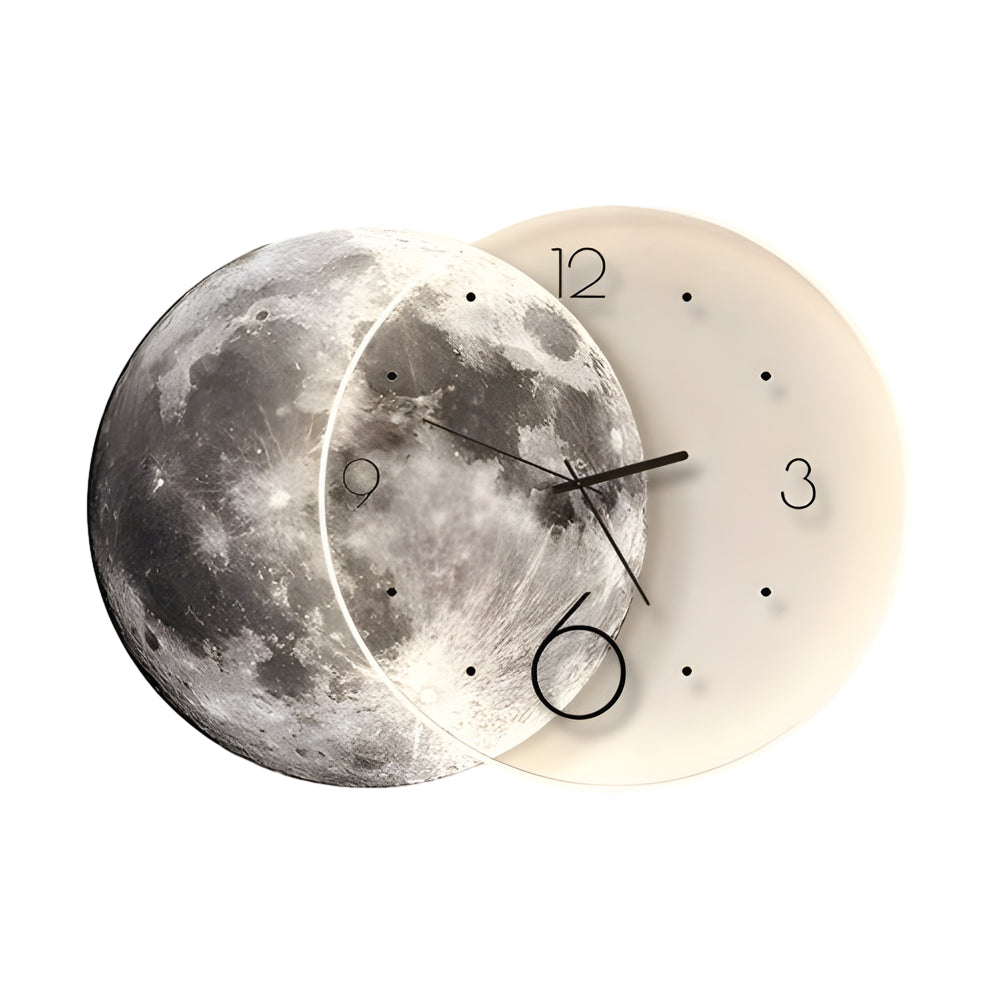 Moon Wall Clock Light Modern USB Charging LED Light