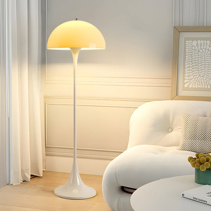 Mushroom Floor Lamp Modern White 3-Color Dimmable Dome Lamp