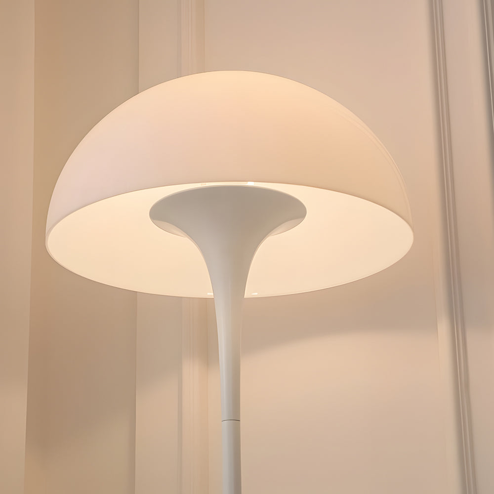 Mushroom Floor Lamp Modern White 3-Color Dimmable Dome Lamp