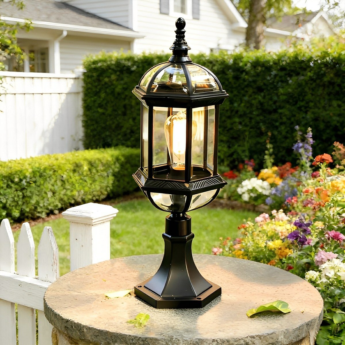 Nordic Vintage Waterproof LED Outdoor Post Lights