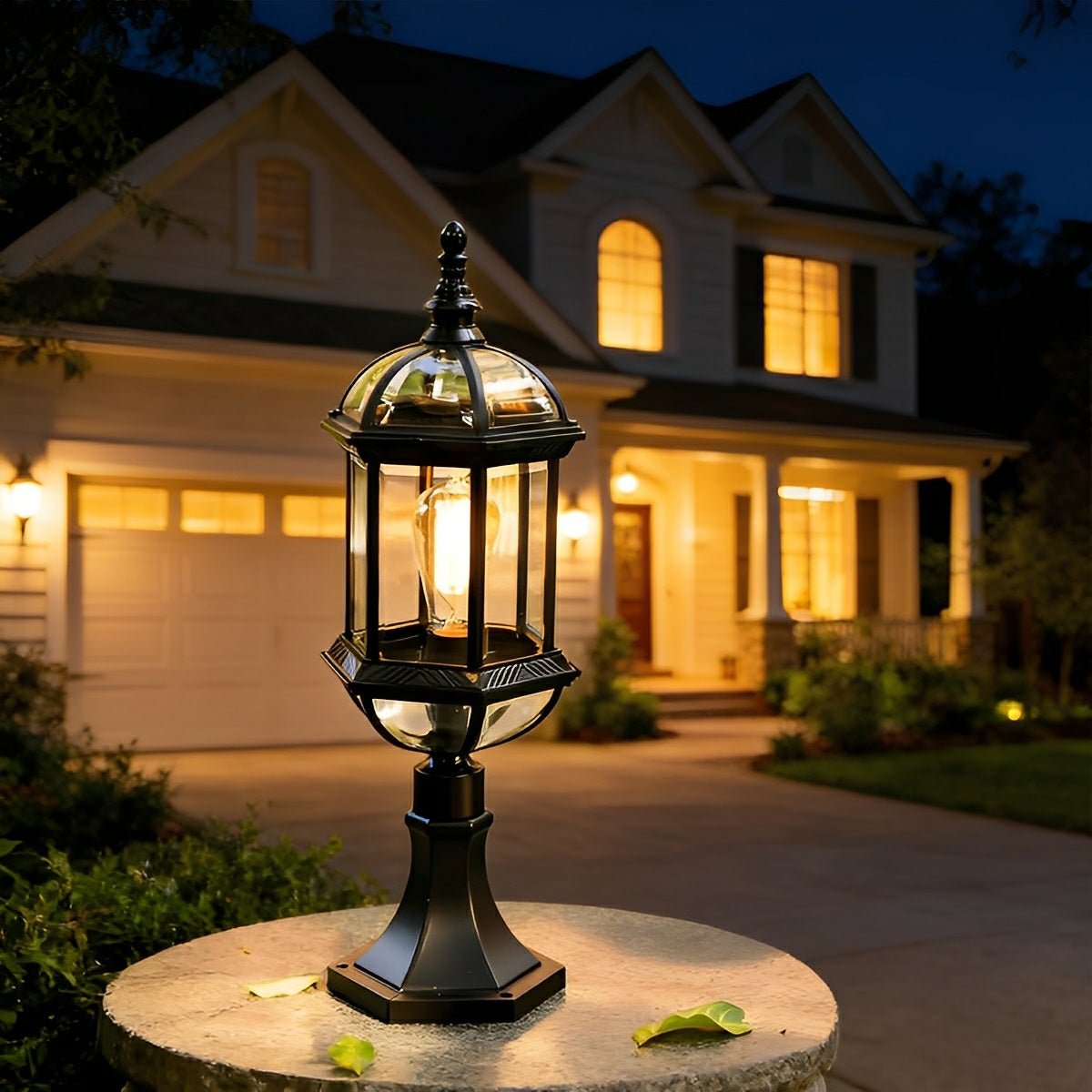 Nordic Vintage Waterproof LED Outdoor Post Lights