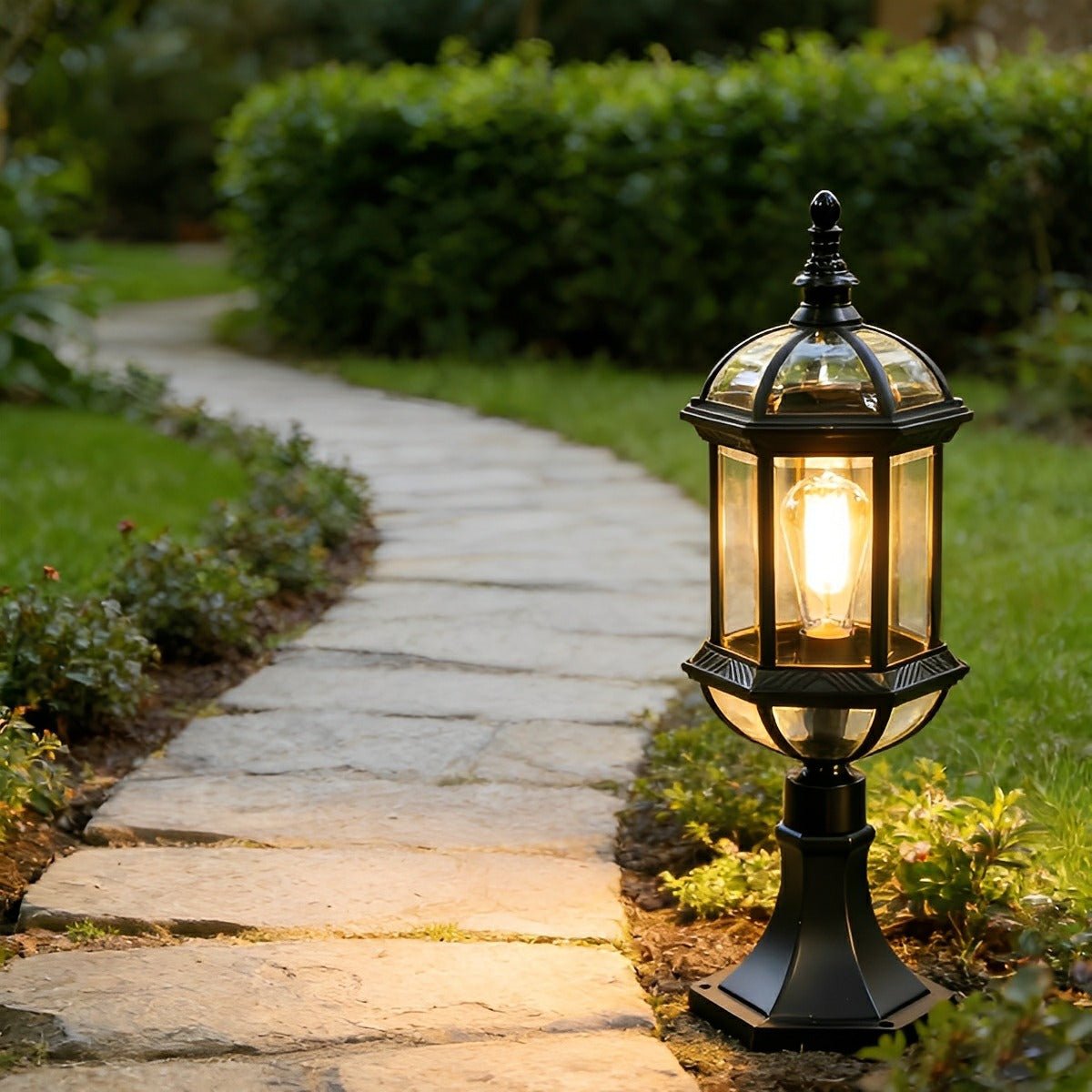 Nordic Vintage Waterproof LED Outdoor Post Lights