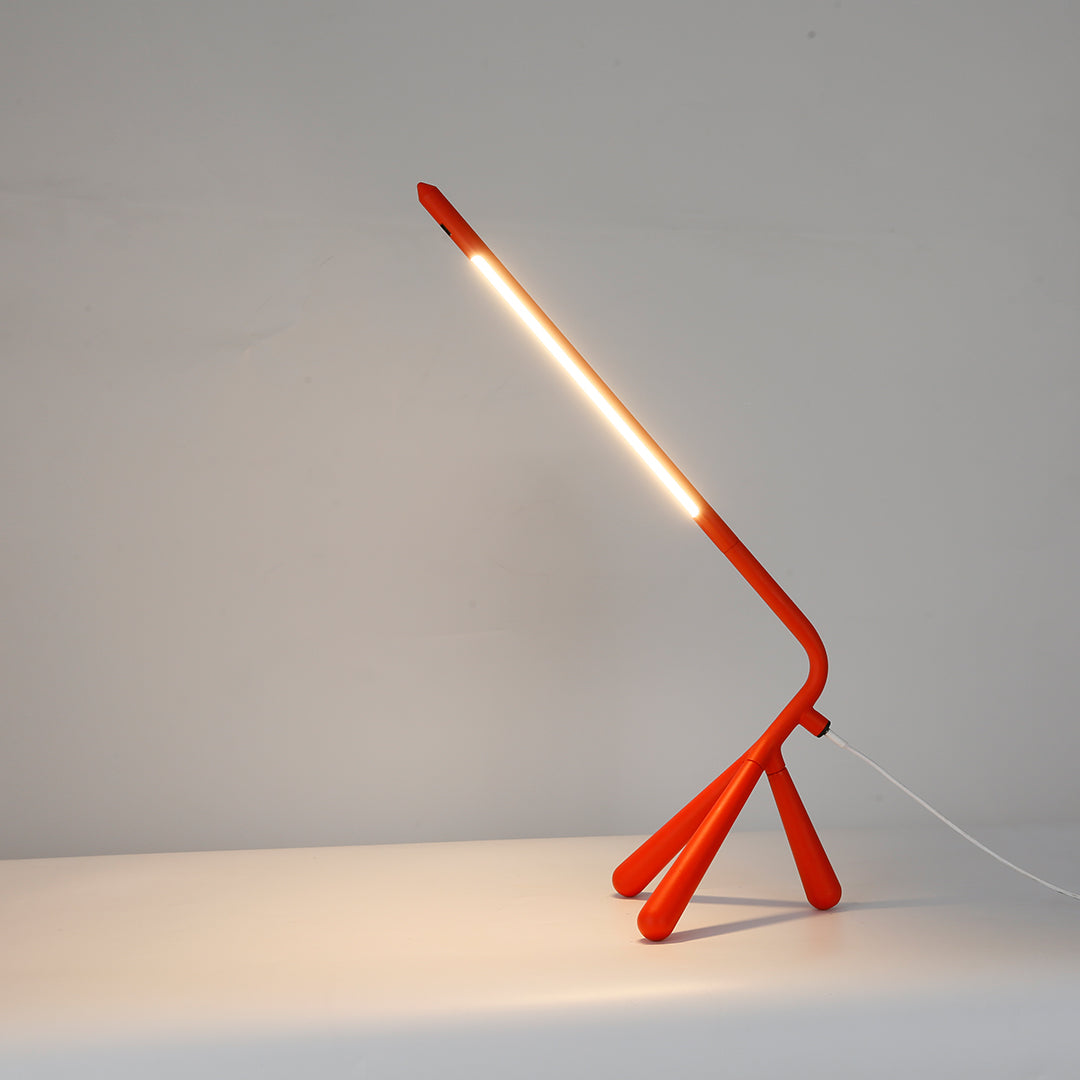 Three Legged Table Lamp LED Eye-Care Rotatable Unique Accent Lamp