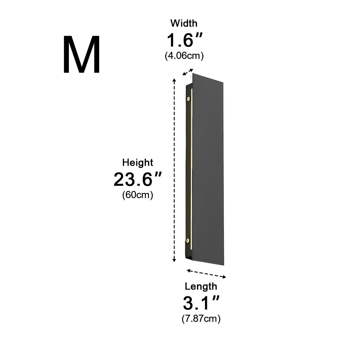 Modern Minimalist Waterproof Long Strip LED Outdoor Wall Light