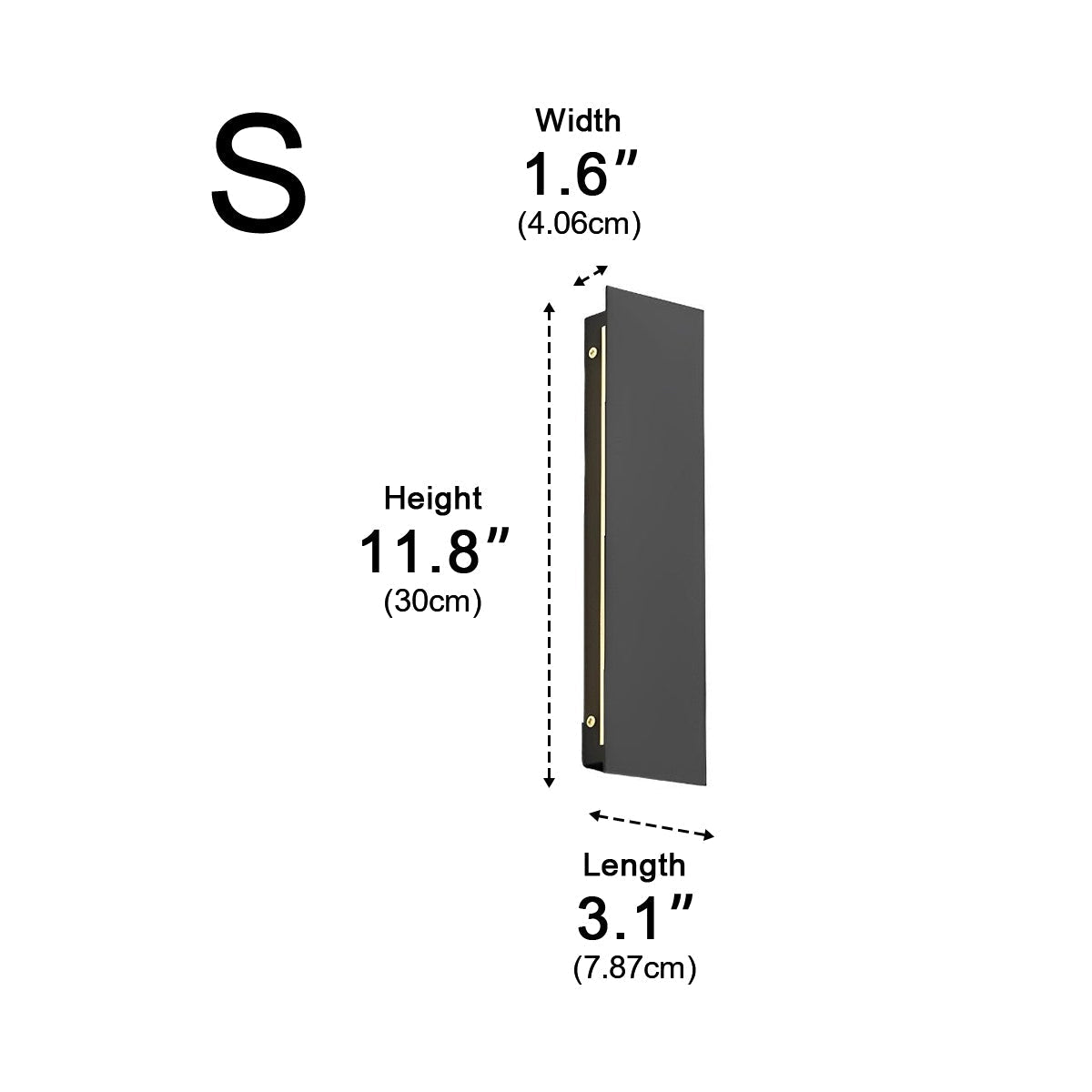 Modern Minimalist Waterproof Long Strip LED Outdoor Wall Light