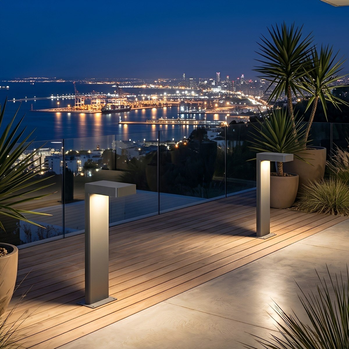 Outdoor Waterproof L-Shaped LED Bollard Light Path Light