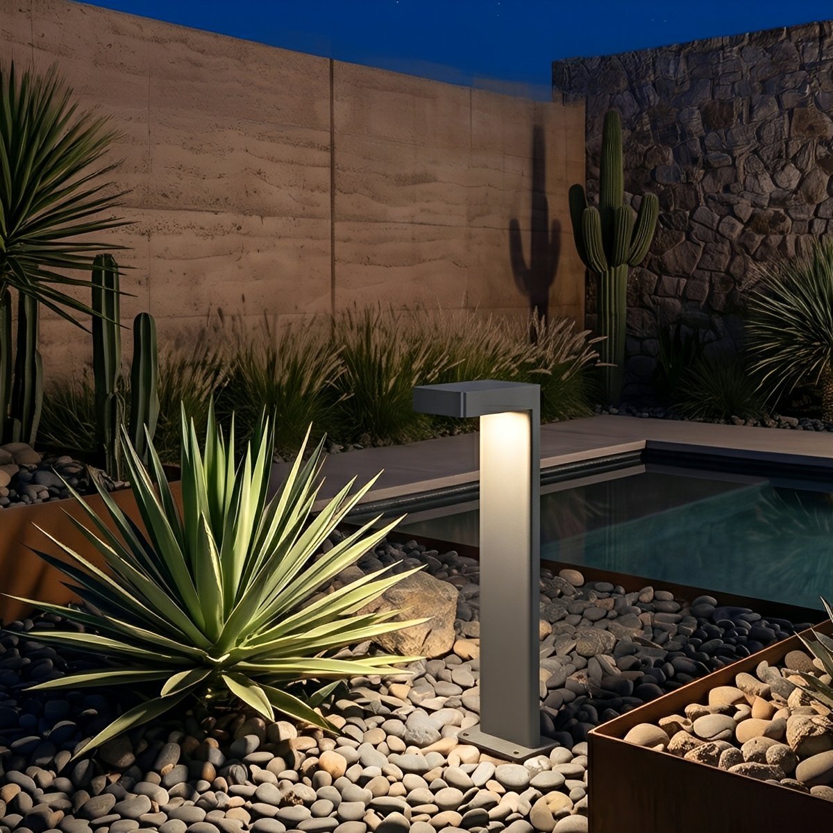 Outdoor Waterproof L-Shaped LED Bollard Light Path Light