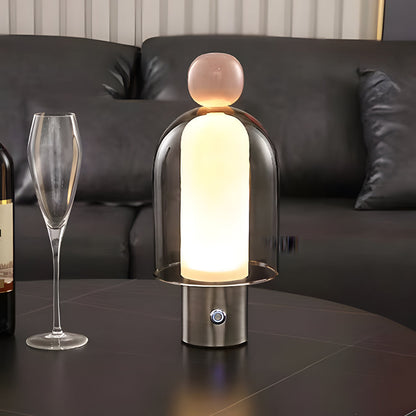 Portable Glass Table Light Human Shape LED Metal Lamp