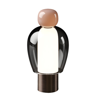 Portable Glass Table Light Human Shape LED Metal Lamp